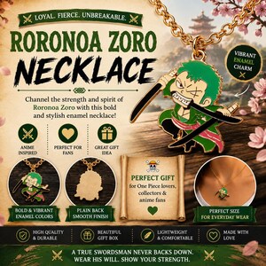 Roronoa Zoro Necklace - Etsy
