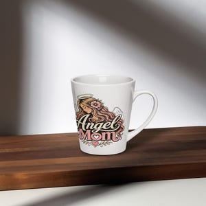 Latte mug Angel Mom design