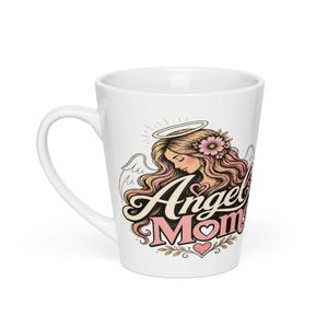 Latte mug Angel Mom design