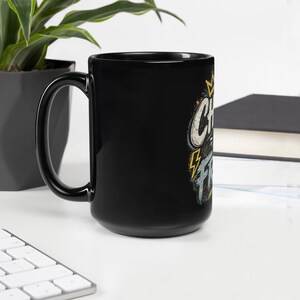 Black Glossy Mug Gift for Her | Faith based Chosen not Frozen