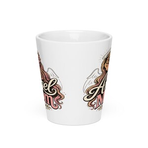 Latte mug Angel Mom design