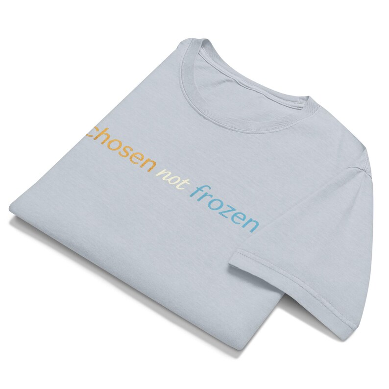 Chosen Not Frozen Shirt | Minimalist Typography Tee | Modern Streetwear Graphic Tee  | Unisex Oversized Fashion Tee