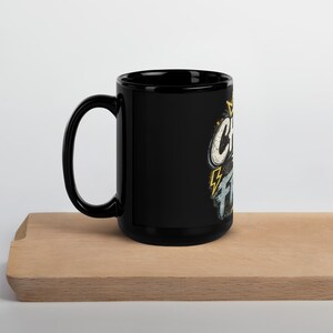 Black Glossy Mug Gift for Her | Faith based Chosen not Frozen