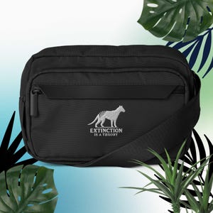 Borsa a tracolla Tassie Tiger Urban / Design con tilacino ricamato