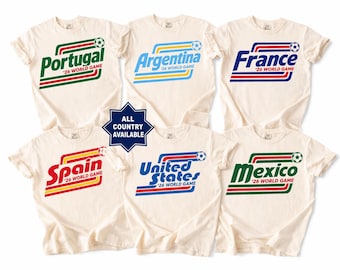 2026 Retro World Game Shirt, All Country Soccer Tournament Gift Tee, Usa Canada Mexico Footblal T-Shirt, Game Day Shirt, Soccer Gift