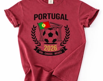 Portugal Soccer Shirt, Soccer Cup Shirt, Soccer Fan Gift, Game Day Shirt, Portugal Football Tee, Global World Game 2026 Shirt