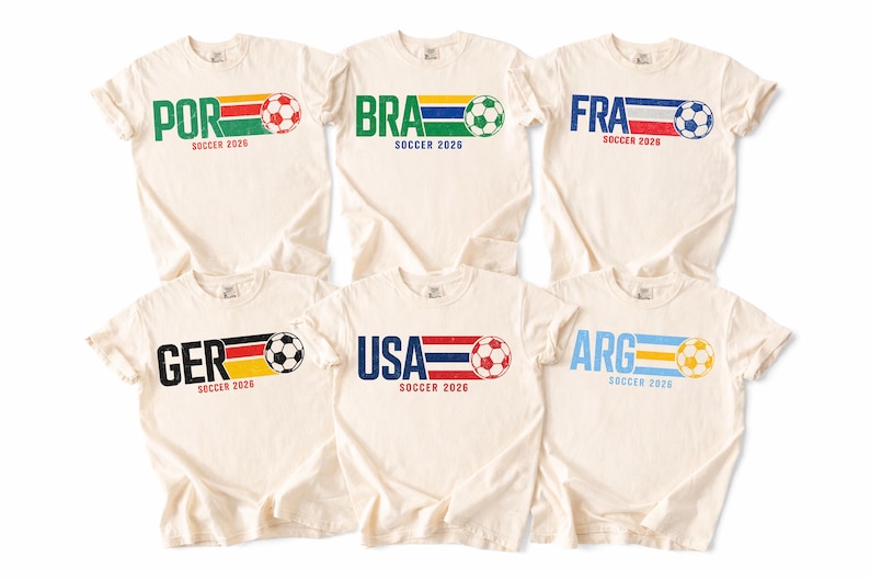 Vintage 2026 Soccer Shirt, World Football Fan T-Shirt, USA Canada Mexico 2026 Tournament Tee, Soccer Lovers Gift, Soccer Fan Gift Shirt image 1