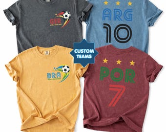 Custom World Game 2026 T-Shirt, United 2026 Soccer Tee, USA Canada Mexico Shirt, Football Fan Gift Shirt, International Soccer Tees