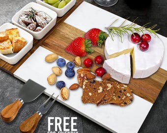 Gepersonaliseerde vleeswaren bord brood kaascracker notengroente fruitschaal dienblad accessoires aangepaste gegraveerde cadeau moeder vrouw paar