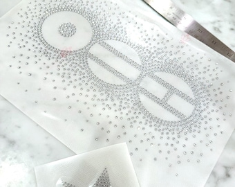 PREORDER ONLY - Arirang Rhinestone Iron-On Patch | K-Pop Crystal Jacket Appliqué | Concert Outfit Bling (DIY)