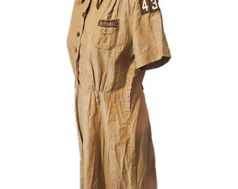 60’s Girl Scouts Brownie Uniform Youth size large 16 troop 43 women's XS