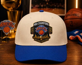 New York Knicks 2025-2026 Champions Snapback Cap | Vintage Basketball Hat