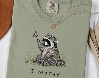 Comfort Colors Jimothy Raccoon Shirt, Viral Trash Panda Tee, Seattle Raccoon Graphic