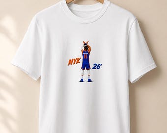 Jalen Brunson Shirt, Brunson NYK 26 Tee, New York Basketball Shirt, Vintage Basketball Graphic Tee, Brunson Fan Gift
