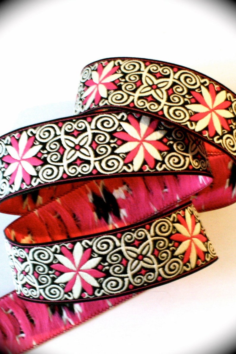 Jacquard Ribbon 1 X 2 or 3 Yards Pinwheel Zinnia in Etsy