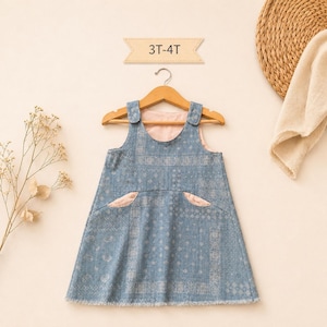 loft denim dress Summer Denim Dress For Girls main image 0