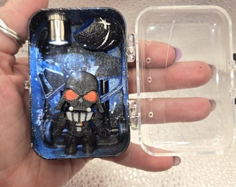 Darth Vadar-reispod met springspin