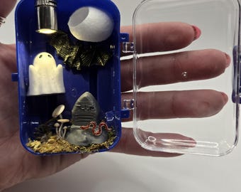 Ghostly graveyard jumping spider travel pod