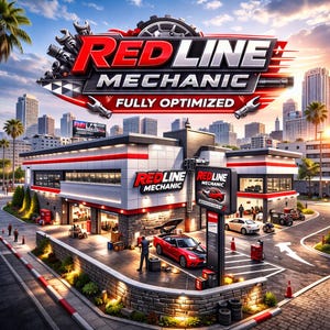 Fivem MLO | REDLINE MECHANIC SHOp MLO | Totalmente otimizado | Alta qualidade