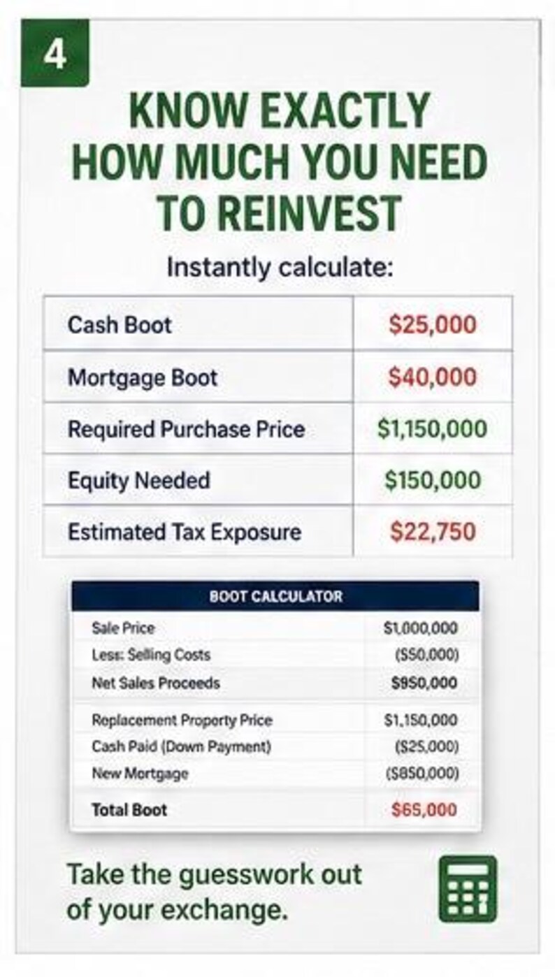 1031 Exchange Planner Excel Template | Capital Gains Tax Deferral ...