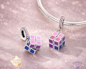 Sterling Silver Playable Charm Bead, Interactive Fidget Pendant, Bracelet Jewelry