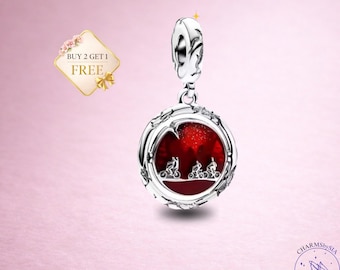 Stranger Things Charm, 925 Sterling Silver , Bracelet and Necklace Pendant, Gift for Her, Dangle Charm