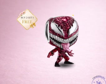 Carnage Charm, Sterling Silver, Superhero Villain Charm