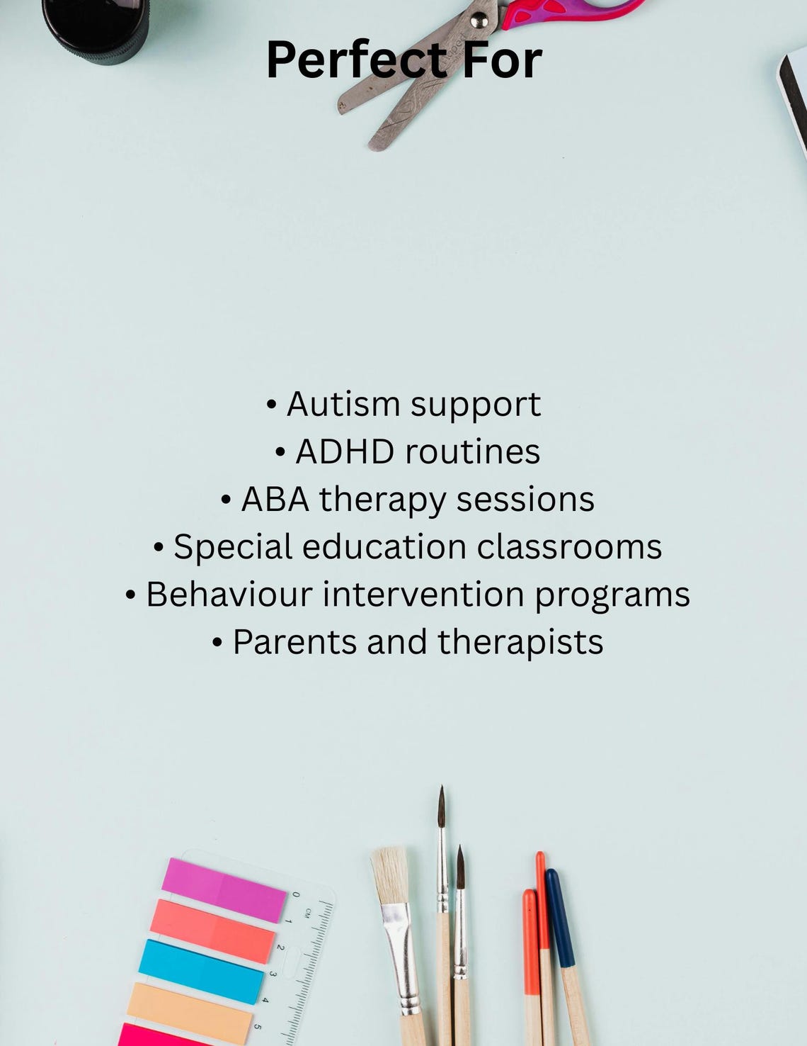 ABA Visual Schedule Bundle | Autism, ADHD, Therapy Tools (digital ...
