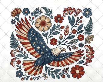 4th July 250th Year PNG, Patriotic Eagle America Graphic Design, Freedom Americana Celebration Design, USA Independence Digital Download