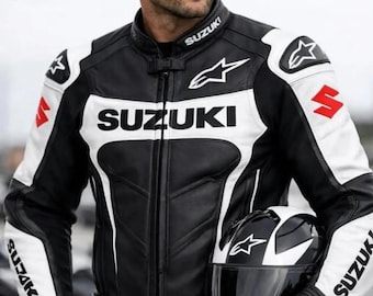 Swarovski Motorradjacke aus echtem Rindsleder - Racing Sicherheitsausrüstung