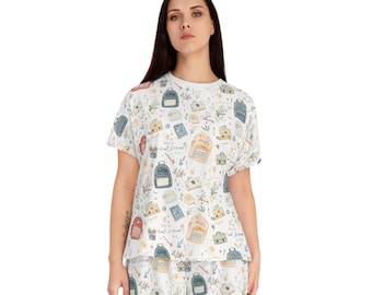Schools Out for Summer! Pattern Pajama Set | Kids Backpack Sleepwear