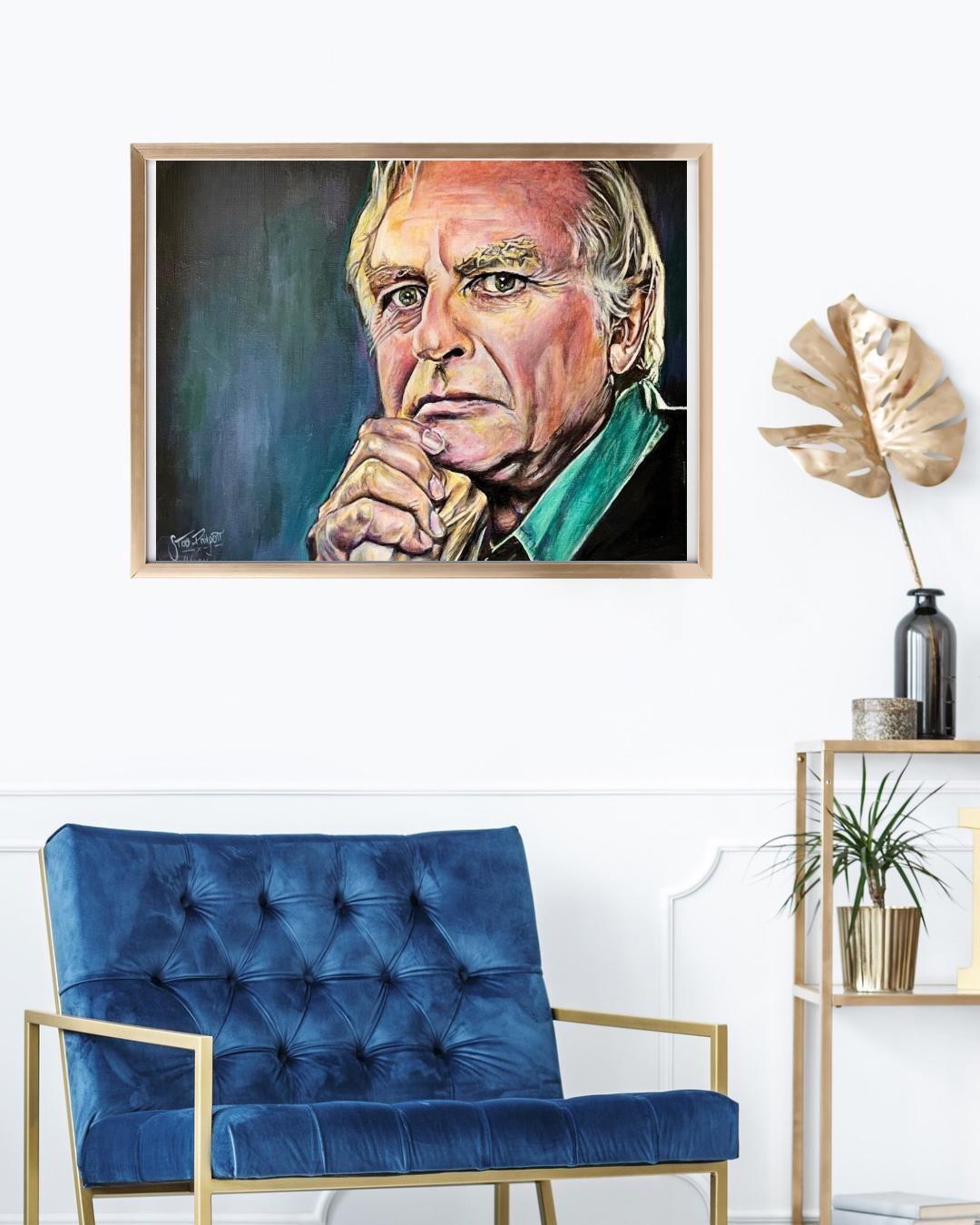 Richard Dawkins Canvas Print, Portrait Wall Art, Intellectual Decor ...