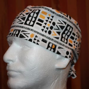CLEARANCE--Anesthesia Scrub Hat, Scrub caps for men, Scrub cap, Unisex scrub hat, Surgical cap, Adjustable scrub cap--Geometric
