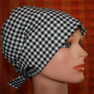 Scrub Cap, Scrub Hat, Scrub Cap for Women, Scrub Hat for Women, Tie Back Scrub hat, Pixie Scrub Hat--Picnic