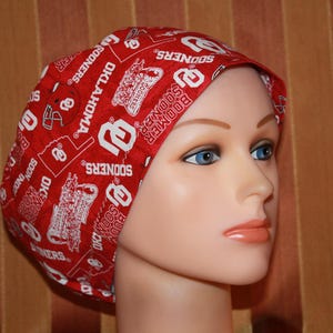Women’s OU Scrub Hat, European Style, Cotton Surgical Cap
