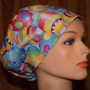 Women’s European Scrub hats, Euro Surgical hat, Euro Surgical Caps, European hats, OR hats--Eggs Galore