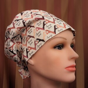 Choose Love Scrub Hat: Cotton Tie Back Scrub Cap for Women