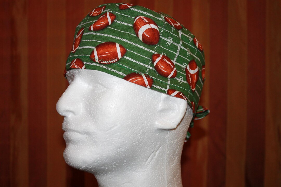 Football Scrub Hat: Men's Anesthesia Surgical Cap - Etsy
