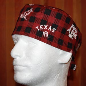 Anesthesia Scrub Hat, Scrub caps for men, Scrub cap, Surgical cap, Adjustable scrub cap--TAMU