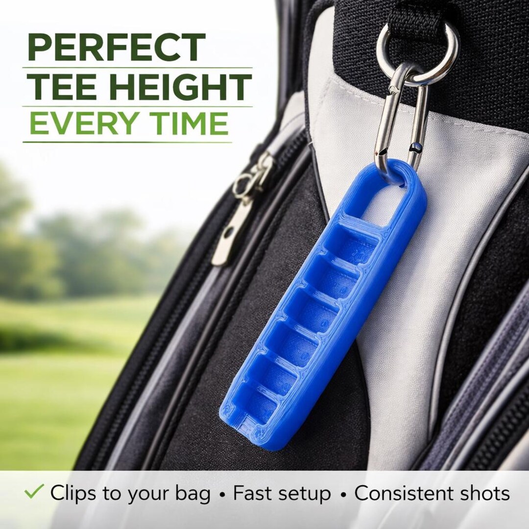 Golf Tee Ruler Golf Tee Height Adjuster Tool | Consistent Drive Setup Gauge | Golf ...