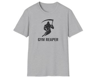 Gym Reaper T-Shirt | Grim Reaper Weightlifting Fitness Tee