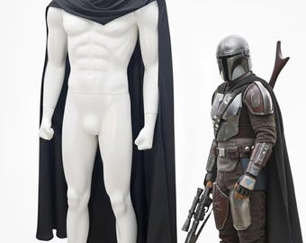 Star Wars Mandalorian Cloak | Din Djarin Cosplay Cape | Bounty Hunter Costume Accessories