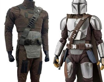 Disfraz inspirado en el traje de vuelo mandaloriano de Din Djarin / Traje de cazarrecompensas de Star Wars / Talla personalizada disponible