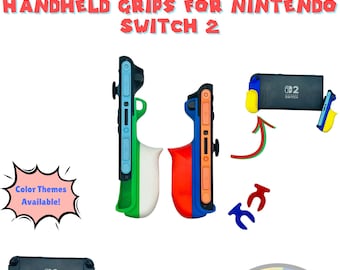 Impugnature ergonomiche per Joy-Con per Nintendo Switch 2 - Versione aggiornata - Comfort portatile migliorato - Impugnature per console