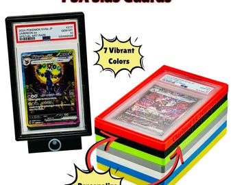 Custodia protettiva per carte graduate PSA: custodia protettiva in TPU antiurto / impilabile / personalizzabile