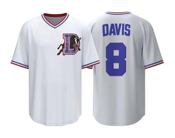 Bull Durham Crash Davis #8 Baseball Jersey – Retro Movie Inspired Top
