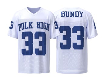 Polk High Al Bundy #33 Retro Football Jersey – Movie Inspired Casual Wear