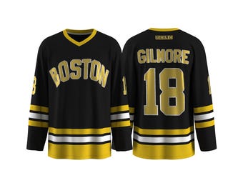 Happy Gilmore Hockey Jersey – Embroidered Retro Movie Inspired #18 Boston Top