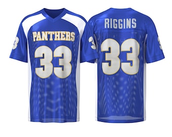 Tim Riggins #33 Panthers Football Jersey – Retro Movie Inspired Blue Top