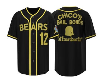 The Bad News Bears Jersey – Chico's Bail Bonds #12 Baseball Top – Retro Movie Inspired